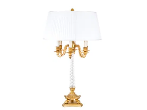 LUXURY FOUNDRY REGGIA 826 - Brass and fabric candlestick - Styling by Il Bronzetto