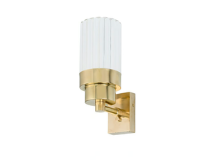 TIMELESS CANNETÉ 250 - Brass and glass wall lamp - Wall lamp by Il Bronzetto