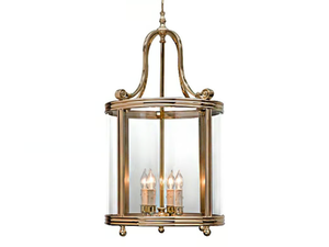 TIMELESS EDEN 314 - Glass and brass pendant lamp - Ceiling lamp by Il Bronzetto