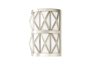 TIMELESS GEOMETRIA 157 - Glass and brass wall lamp - Wall lamp by Il Bronzetto