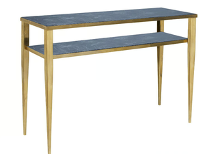 TIMELESS NOVECENTO 290 - Rectangular marble console table with shelving - Console by Il Bronzetto
