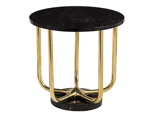 TIMELESS STAR 01 - Round marble coffee table - Coffee table by Il Bronzetto