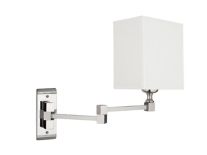 TIMELESS STUDIO 430 - Fabric wall lamp with swing arm - Wall lamp by Il Bronzetto