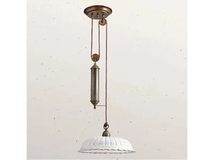 ANITA 061.12 - LED adjustable ceramic pendant lamp - Ceiling lamp by Il Fanale