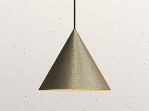 CONE 286.12 - Brass outdoor pendant lamp - Ceiling lamp by Il Fanale