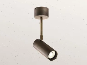 GIRASOLI 214.10 - Adjustable round iron spotlight - Functional light by Il Fanale