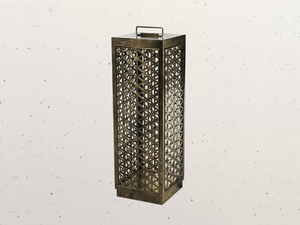GRID - LED brass floor lamp - Floor lamp by Il Fanale