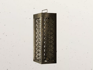 GRID - LED brass outdoor wall lamp - Wall lamp by Il Fanale