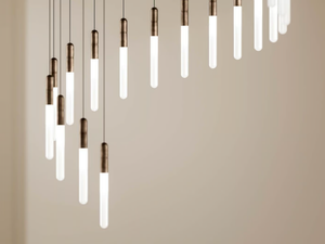 LEVANTE - Glass and aluminium pendant lamp - Ceiling lamp by Il Fanale