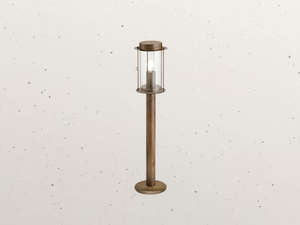 LOGGIA 264.10 - LED brass bollard light - Floor lamp by Il Fanale