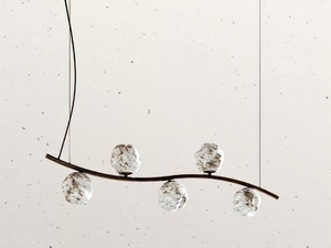 STONE 290.11 - Glass pendant lamp - Ceiling lamp by Il Fanale