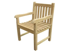 CLASSICA - Teak garden chair with armrests - Chair by Il Giardino di Legno