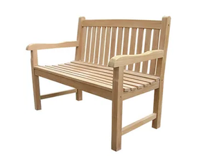 CLASSICA - Wooden garden bench with armrests - Bench by Il Giardino di Legno