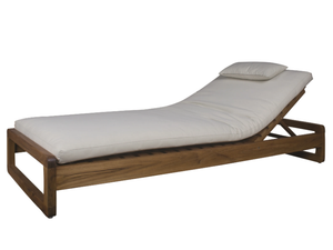 DUAL - Recliner teak sun lounger - Armchair by Il Giardino di Legno