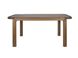 DUAL - Rectangular wood and glass garden table - Table by Il Giardino di Legno