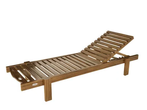 LOS ROQUES - Recliner wooden sun lounger - Armchair by Il Giardino di Legno