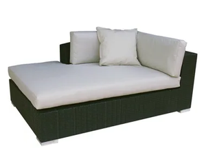MAUI - Upholstered fabric Garden daybed - Sofa by Il Giardino di Legno