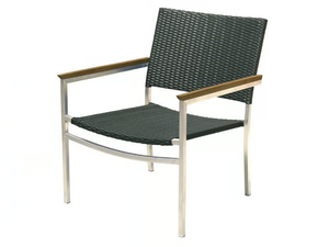 MILLENIUM - Garden stackable polyethylene easy chair with armrests - Armchair by Il Giardino di Legno