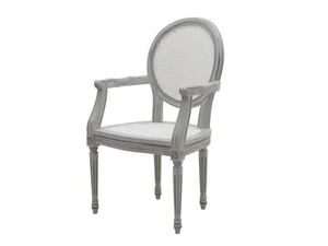 MOZAIC - Solid wood chair with armrests - Chair by Il Giardino di Legno