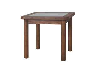 RING - Square teak garden side table - Side table by Il Giardino di Legno