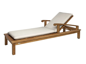 SAINT LAURENT - Recliner wooden sun lounger - Armchair by Il Giardino di Legno