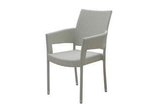 TONGA - Stackable garden chair with armrests - Chair by Il Giardino di Legno