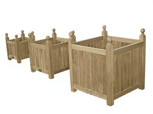 TRIS - Wooden planter - Accessories by Il Giardino di Legno