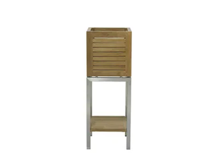 TWIN - Stainless steel planter - Accessories by Il Giardino di Legno