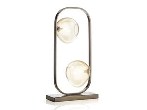 2217/T - LED nickel and Pyrex® table lamp - Table lamp by Il Paralume Marina