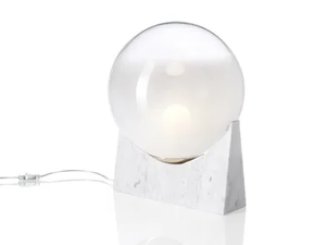 2253/T - LED Carrara marble table lamp - Table lamp by Il Paralume Marina