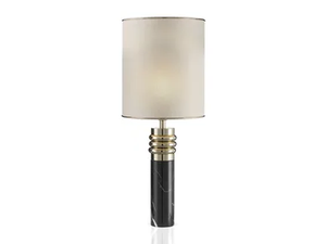 2265 - LED Nero Marquina marble table lamp - Table lamp by Il Paralume Marina