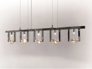 ELEMENTS OF LOVE H5L - LED - Metal pendant lamp with crystals - Ceiling lamp by ILFARI