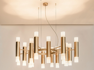 EMBRACE H16+16 - Metal chandelier - Ceiling lamp by ILFARI