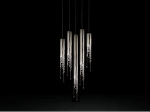 SEXY CRYSTALS H5 - Metal pendant lamp with crystals - Ceiling lamp by ILFARI