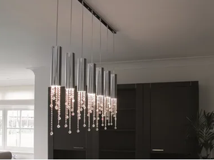 SEXY CRYSTALS H7 - Metal pendant lamp with crystals - Ceiling lamp by ILFARI
