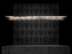 SKY CYCLES LINE H12 - Metal pendant lamp with crystals - Ceiling lamp by ILFARI