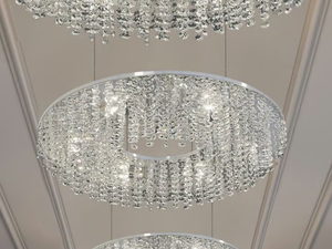SKY CYCLES ROUND H12 - Pendant lamp with crystals - Ceiling lamp by ILFARI