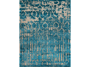 CASANOVA VERS. A - Rug in Himalayan wool, pure silk and vegetable colours - Table by Illulian
