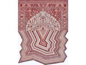 EVOLUTION I - Rectangular handmade Himalayan Wool rug - Rug by Illulian