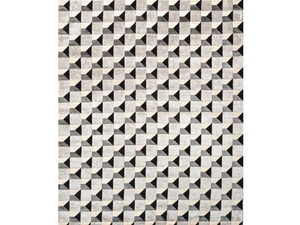 GRID VERS. A - Himalayan wool, pure silk and vegetable colors rug _ Illulian