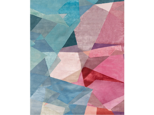 SKYLA VERS. A - Himalayan wool, pure silk and vegetable colors rug - Table by Illulian