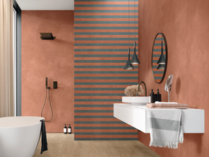 RETINA - CARMINIO - Full-body porcelain stoneware wall/floor tiles with resin effect - Wall tile-stone-brick by Imola