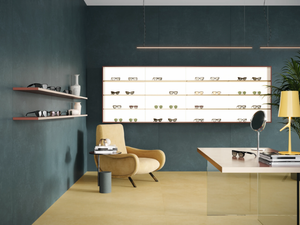 RETINA - PETROLIO - Full-body porcelain stoneware wall/floor tiles with resin effect - Wall tile-stone-brick by Imola