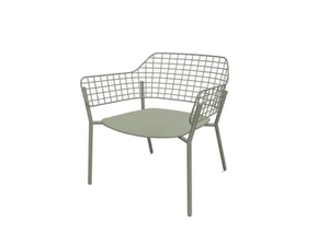 EMU - LYZE - Garden stainless steel easy chair with armrests - Armchair by In Stock