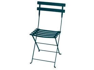 FERMOB - BISTRO CHAIR ACAPULCO BLUE - Folding steel garden chair - Chair by In Stock