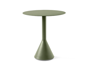 HAY - PALISSADE CONE Ø70 OLIVE - Round steel garden table - Table by In Stock