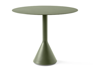 HAY - PALISSADE CONE Ø90 OLIVE - Round steel garden table - Table by In Stock