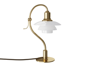 LOUIS POULSEN - PH 2/2 THE QUESTION MARK - Brass and opal glass table lamp - Table lamp by In Stock