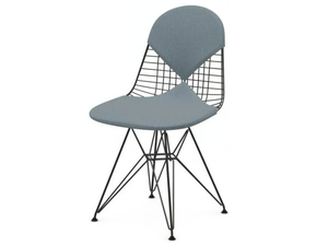 VITRA - WIRE CHAIR DKR 2 BASIC DARK - Steel chair with integrated cushion - Accessories by In Stock