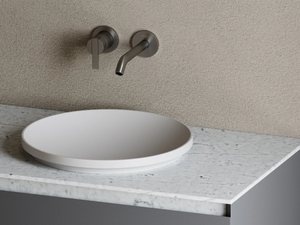 ARC - Semi-inset round Solid Surface washbasin - Washbasin by INBANI